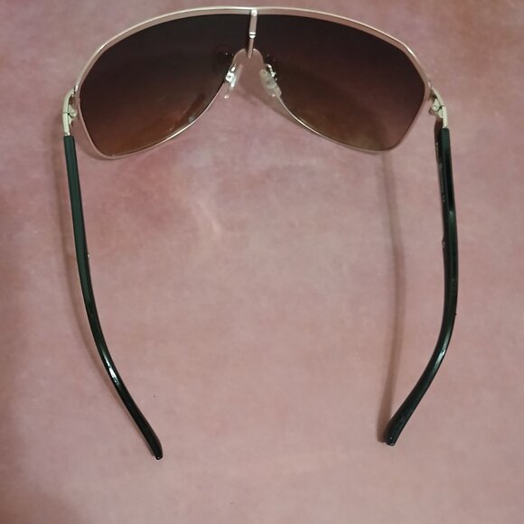 Southpole 5012sp Men's Uv Protective Rectangular Metal Shield Sunglasses - Picture 2 of 8